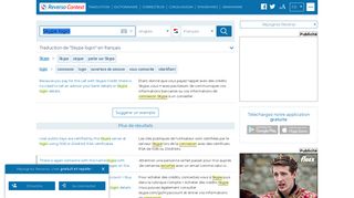 
                            8. Skype login - Traduction en français - exemples anglais | Reverso ...