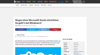 
                            9. Skype ohne Microsoft-Konto einrichten: So geht's bei Windows 8 – GIGA