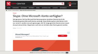 
                            1. Skype ohne Microsoft-Konto nutzen? | TippCenter