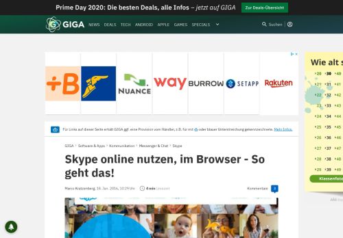 
                            8. Skype online nutzen, im Browser – So geht das! – GIGA