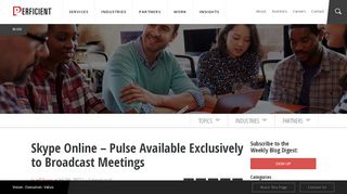 
                            13. Skype Online - Pulse Available Exclusively to Broadcast Meetings