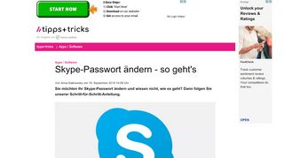 
                            6. Skype-Passwort ändern - so geht's - Heise