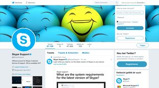 
                            5. Skype Support (@SkypeSupport) | Twitter