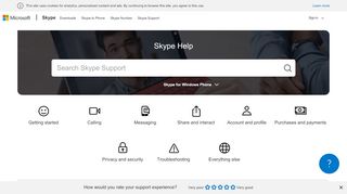 
                            2. Skype Support for Skype for Windows Phone | Skype Support