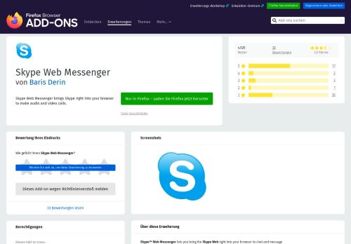 
                            4. Skype Web Messenger – Holen Sie sich diese Erweiterung für ...