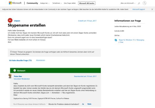 
                            9. Skypename erstellen - Microsoft Community