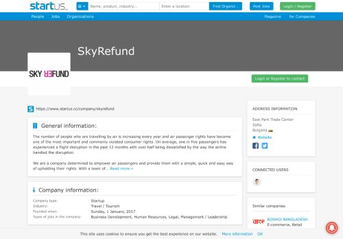 
                            8. SkyRefund | StartUs