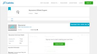 
                            10. Skyscanner Affiliate Program with Highest Payout Upto 45.0%