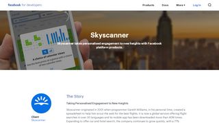 
                            6. Skyscanner - Success Story - Facebook for Developers