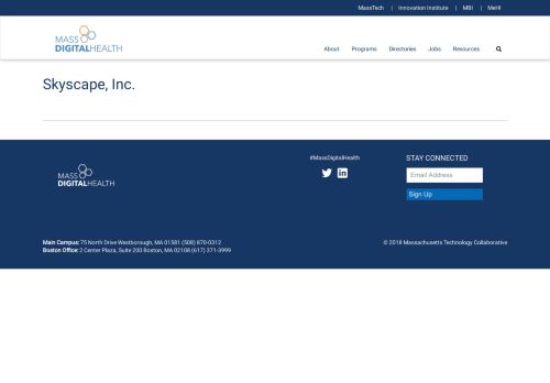 
                            13. Skyscape, Inc. | Mass Digital Health