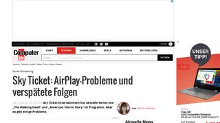 
                            12. Skyticket: AirPlay-Probleme – Tipps - AUDIO VIDEO FOTO BILD