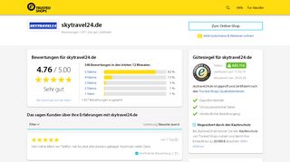 
                            5. skytravel24.de Bewertungen & Erfahrungen | Trusted Shops