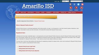 
                            13. Skyward Family Access - Amarillo Independent School District