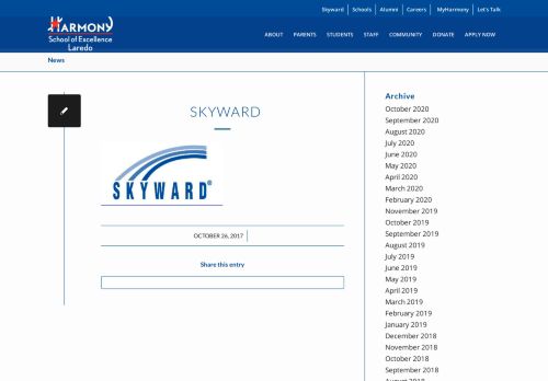 
                            7. skyward – HSE Laredo | Harmony Public Schools