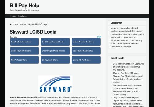 
                            9. Skyward LCISD Login - Bill Pay Help