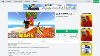 
                            11. SKYWARS - Roblox