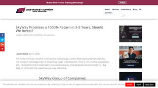 
                            9. SkyWay Promises a 1000% Return in 3-5 Years. Should We Invest ...