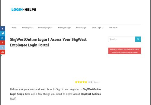 
                            4. SkyWestOnline Login | Access Your SkyWest Employee Login Portal ...