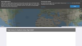 
                            8. SkyWork Airlines flight SX207 - Flightradar24
