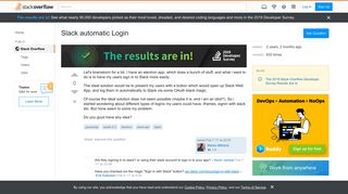 
                            4. Slack automatic Login - Stack Overflow