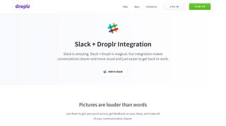 
                            8. Slack Integration – Droplr™