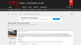 
                            8. Slacker Radio Tip for New Owners! | Tesla Motors Club