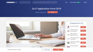 
                            2. SLAT Application Form 2019 (Released) - Apply here!
