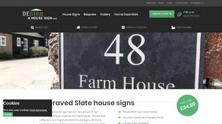 
                            8. Slate House Signs & Personalised House Signs by Design A House ...