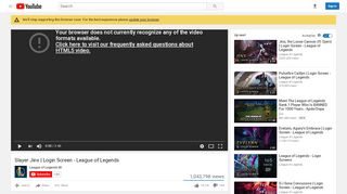 
                            3. Slayer Jinx | Login Screen - League of Legends - YouTube