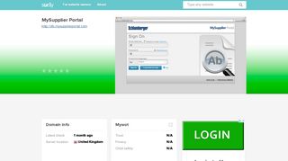 
                            7. slb.mysupplierportal.com - MySupplier Portal - Slb My Supplier Portal