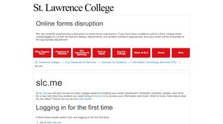 
                            1. slc.me: St. Lawrence College :Information Technology Services (ITS)