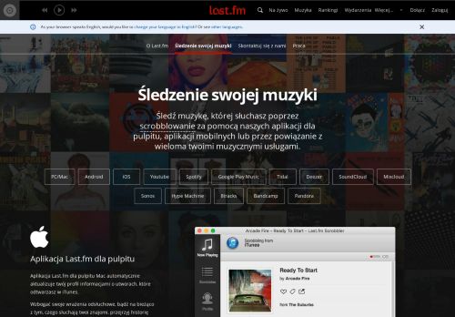 
                            4. Śledzenie swojej muzyki | Last.fm