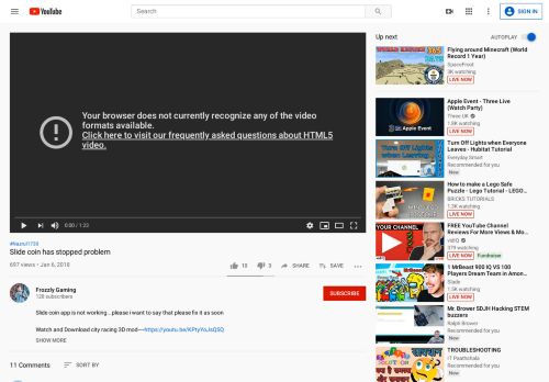 
                            5. Slide coin has stopped problem - YouTube