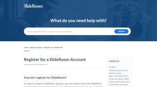 
                            3. SlideRoom | Register for a SlideRoom Account