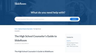 
                            5. SlideRoom | The High School Counselor's Guide t...