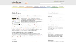 
                            8. SlideShare — e-teaching.org