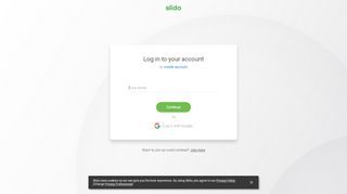 
                            1. Slido admin page