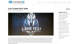 
                            13. SLIIT Game Fest 2018 - Gamer.LK