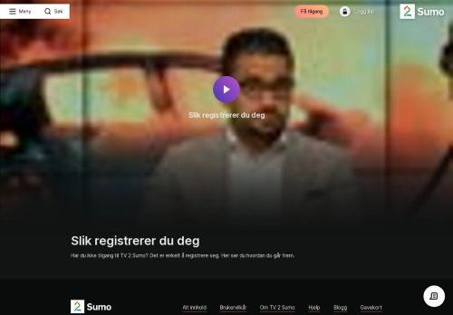 
                            5. Slik registrerer du deg | TV 2 Sumo