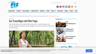 
                            9. Slim Yoga: Zur Traumfigur mit Slim Yoga - FIT FOR FUN