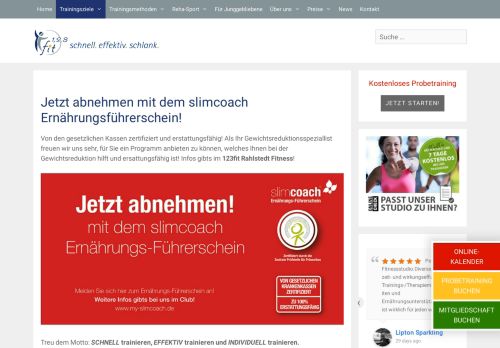 
                            10. slimcoach Ihr Ernährungsführerschein • Fitness in Rahlstedt bei 123fit