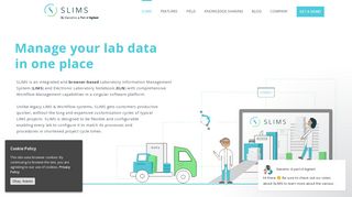 
                            6. SLIMS: A fully customizable LIMS + ELN platform - Genohm