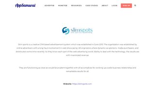 
                            9. Slimspots | App Samurai