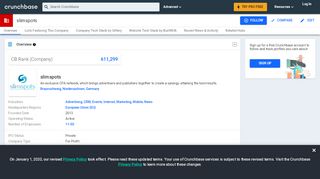 
                            8. slimspots | Crunchbase