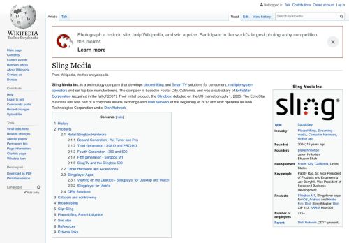 
                            8. Sling Media - Wikipedia