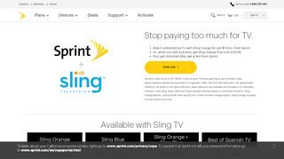 
                            11. Sling TV Offer - Sprint