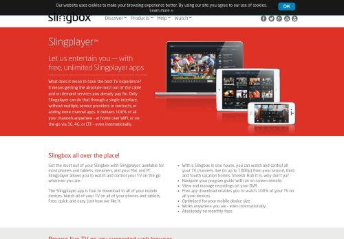 
                            5. Slingbox.com - Slingplayer Apps