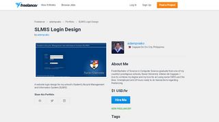 
                            7. SLMIS Login Design | Freelancer
