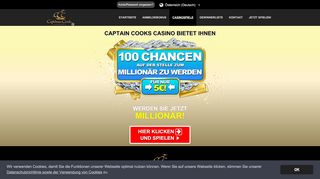
                            3. Slots im Captain Cooks Casino