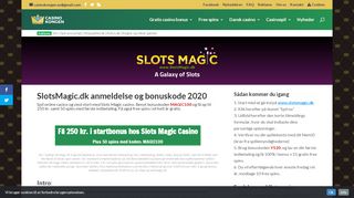 
                            8. SlotsMagic.dk bonuskode: Få 15 free spins + 1000 kr i bonus